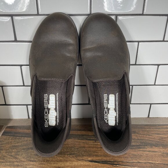 Skechers Slip-ins On The Go Flex Captivating Womens 7 Shoes Chocolate Hands Free - Picture 6 of 14
